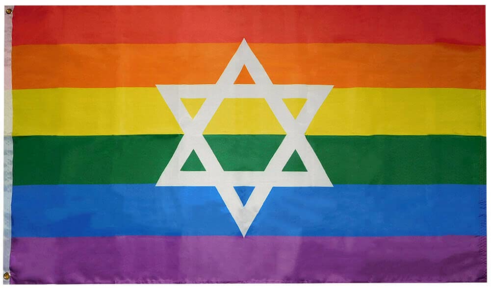 ModernTribe - Huge Rainbow Star of David Pride Flag - ModernTribe