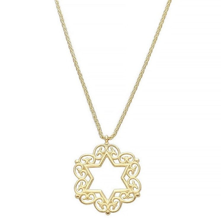 Israel Museum - Filigree Star of David Necklace by Israel Museum - 14k Gold - ModernTribe
