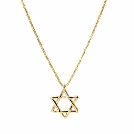 Timeless Star of David Necklace by Israel Museum - 14k Gold