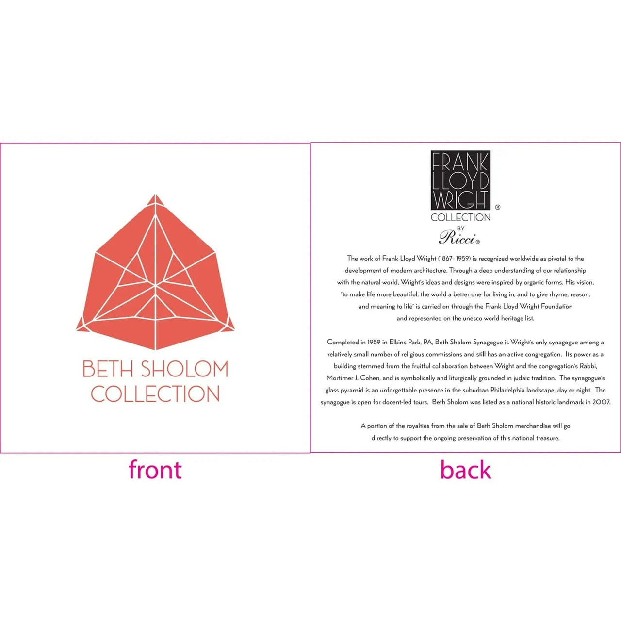 Ricci Argentieri - Frank Lloyd Wright Ark Menorah - ModernTribe