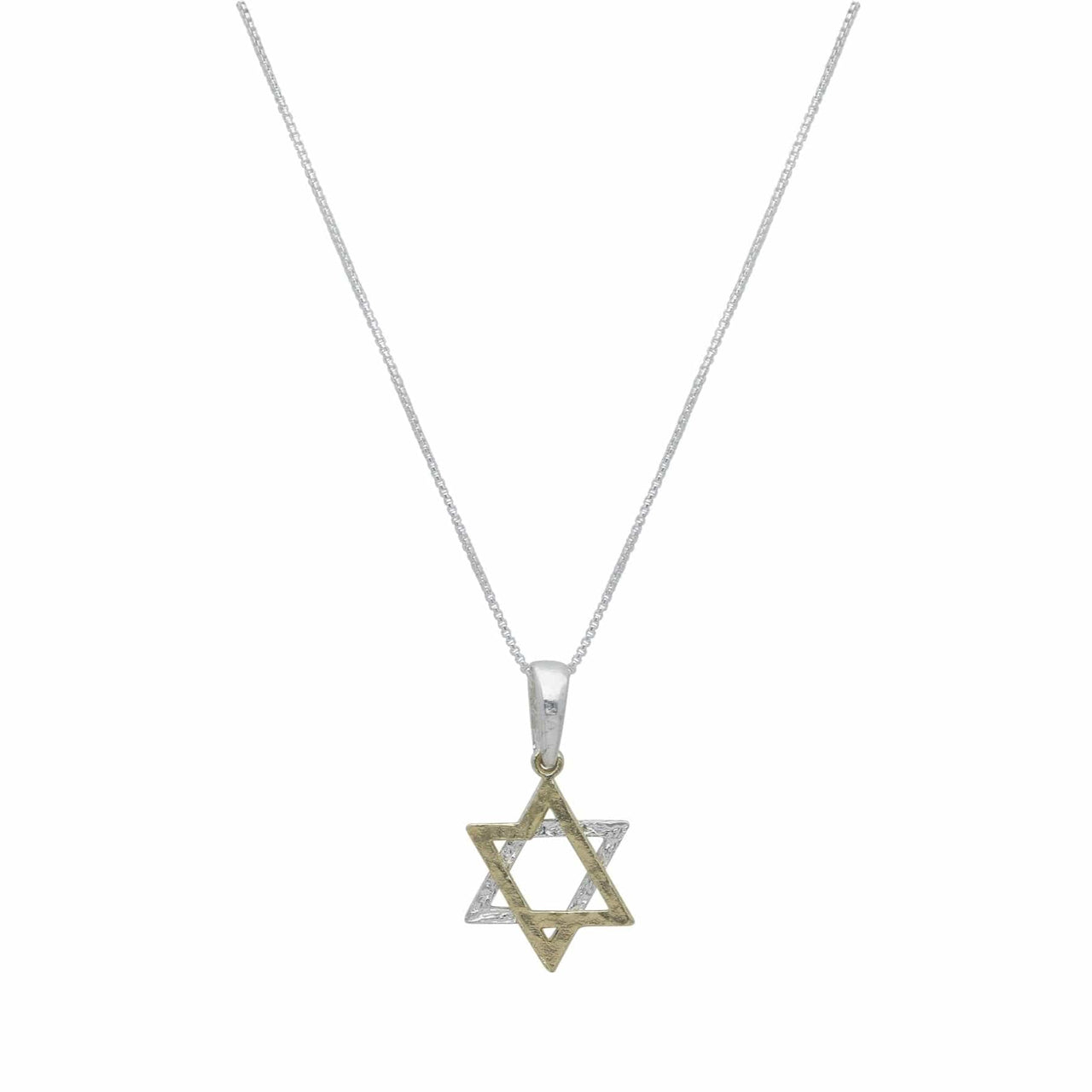 Israel Museum Necklaces Two-Tone Star of David Necklace by Israel Museum