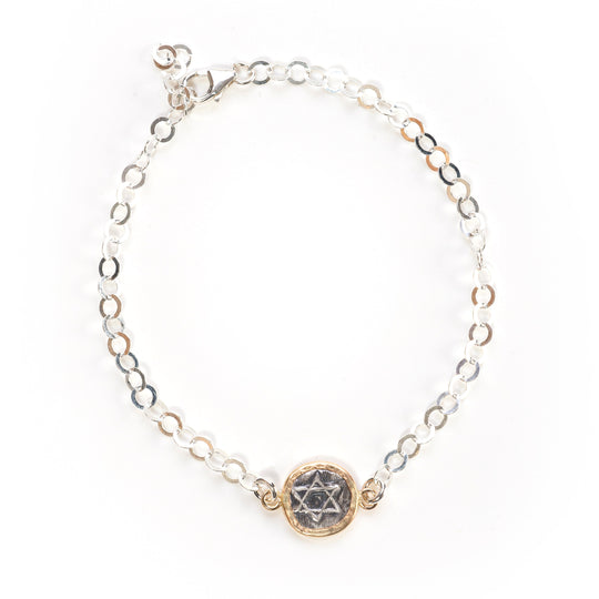 Handmade Rustic Star of David Bracelet by Israel Museum