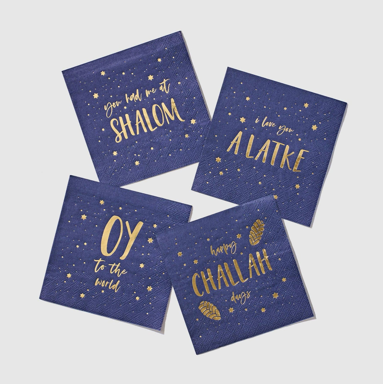 Modern Mitzvah Napkins Hanukkah Cocktail Napkins - Set of 20