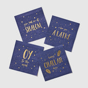 Modern Mitzvah Napkins Hanukkah Cocktail Napkins - Set of 20