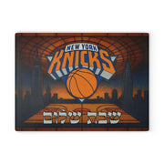 The Rabbi's Wife - New York Knicks Stained Glass Style Challah Board - ModernTribe