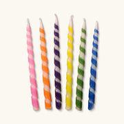 Ner Mitzvah Hanukkah Candles Multicolor Handmade Hanukkah Menorah Candles