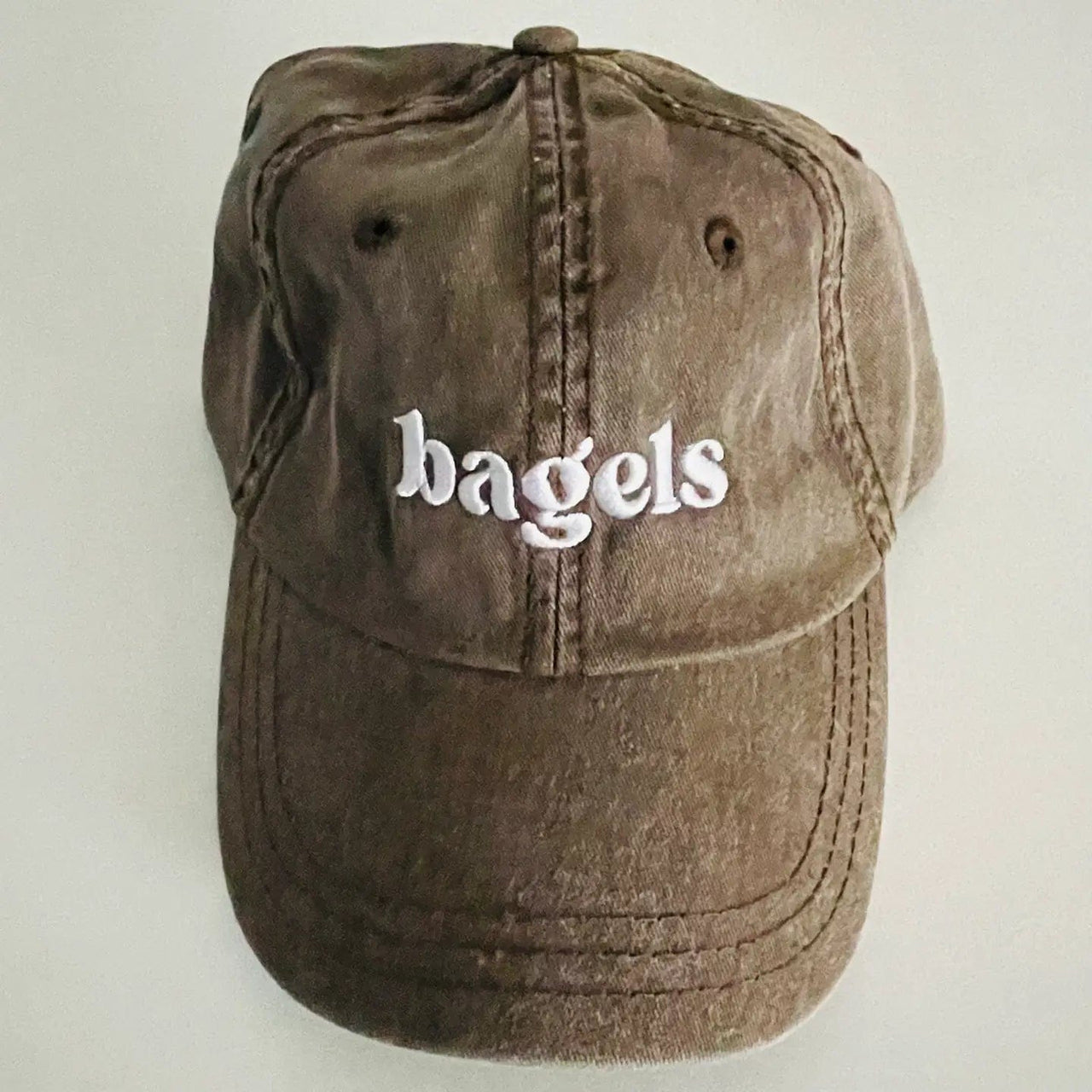 The Silver Spider - Unisex Bagels Baseball Cap - Brown - ModernTribe