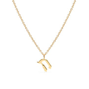 HOTCROWN - Personalized Hebrew Initial Necklace - 14k Yellow, Rose or White Gold - ModernTribe