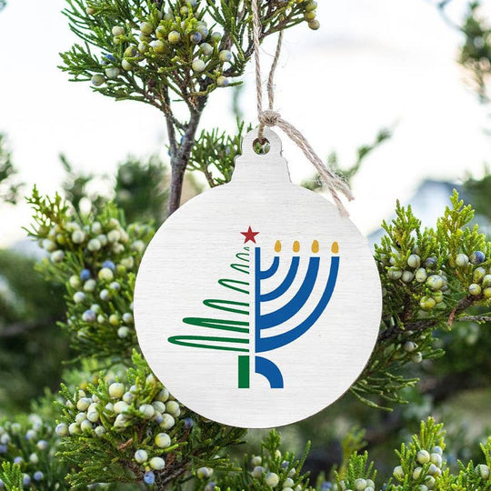 Chrismukkah Wooden Ornament