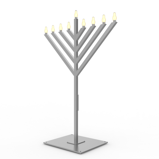 Indoor/Outdoor Smart LED Menorah - 6'