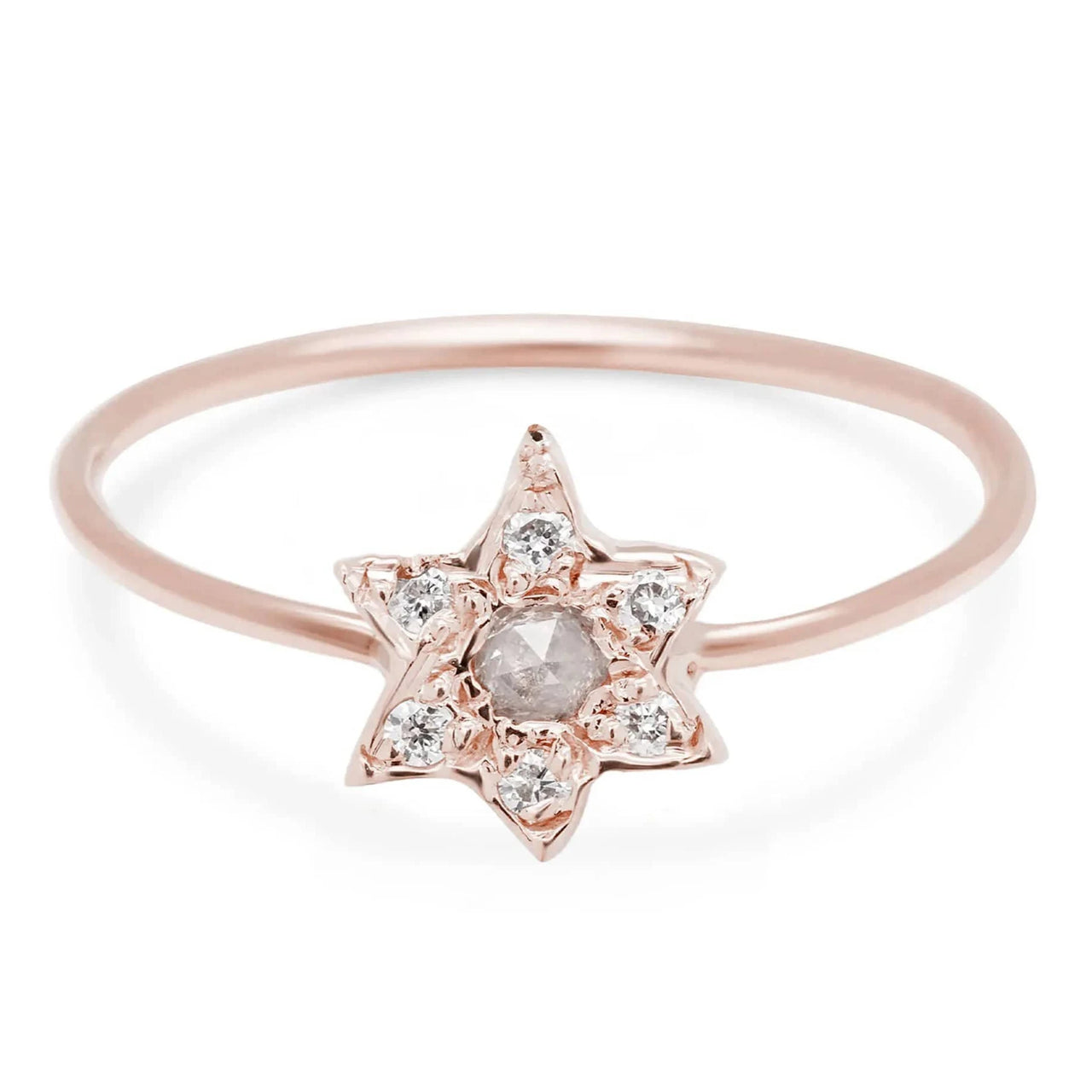 Elisa Solomon - Custom Stones Star of David Ring with Gemstones by Elisa Solomon - 14k Yellow, Rose or White Gold - ModernTribe