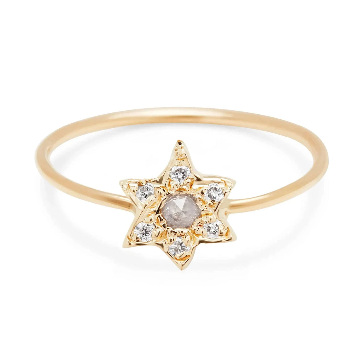 Elisa Solomon - Custom Stones Star of David Ring with Gemstones by Elisa Solomon - 14k Yellow, Rose or White Gold - ModernTribe