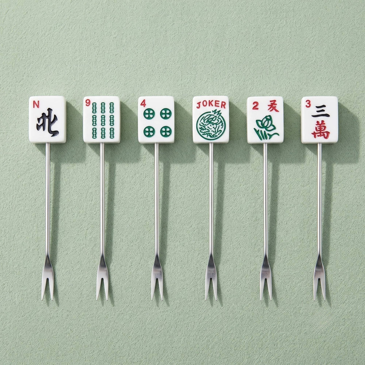 7-Piece Mah Jongg Cocktail Pick Set