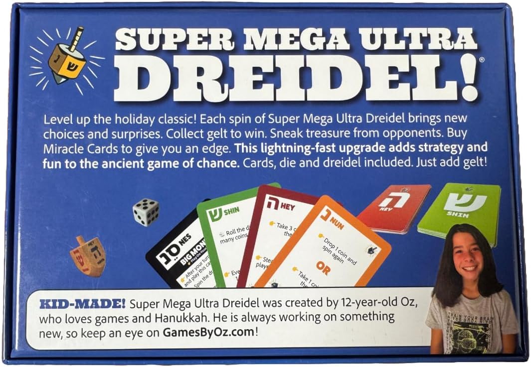 Games by Oz Dreidels Super Mega Ultra Dreidel!