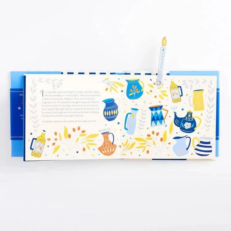 Harry N. Abrams Books - Hanukkah in a Book: Jacket Comes Off, Candles Pop Up, Display and Celebrate! - ModernTribe