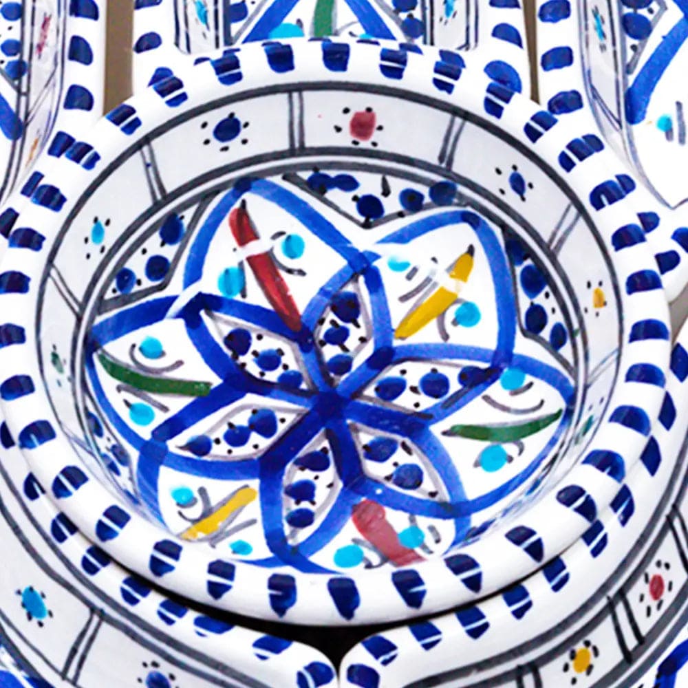 Kamsah - Bohemian Blue Hamsa Dipping and Serving Set - ModernTribe