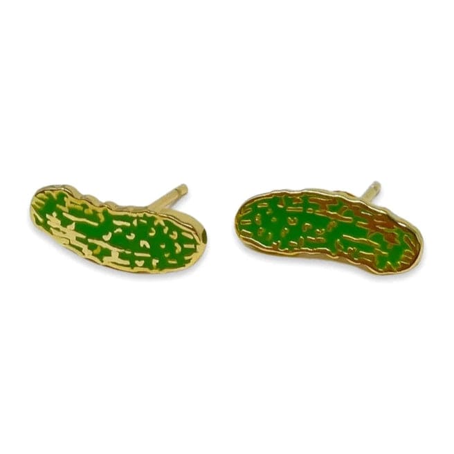 Jenny Lemons - Pickle Enamel Stud Earrings - ModernTribe