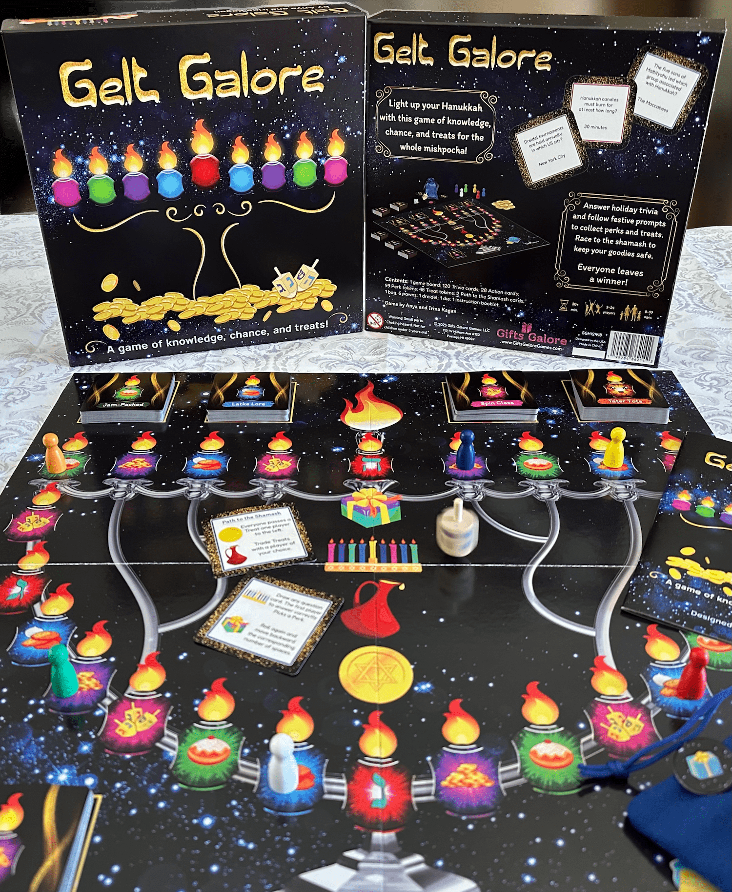Gifts Galore Games - Gelt Galore Hanukkah Board Game - ModernTribe