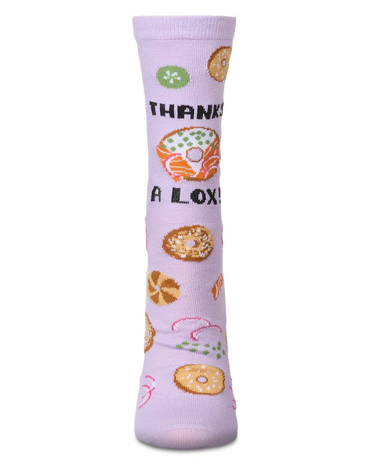 MeMoi - Thanks a Lox Greeting Card Adults Socks - ModernTribe