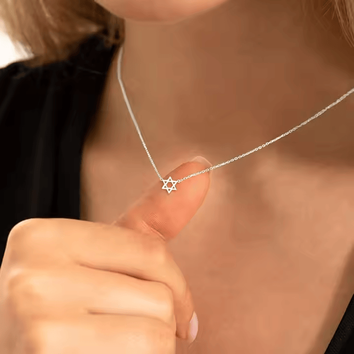 Koch La Ni Jewelry - Dainty Star of David Necklace - Silver-Plated - ModernTribe