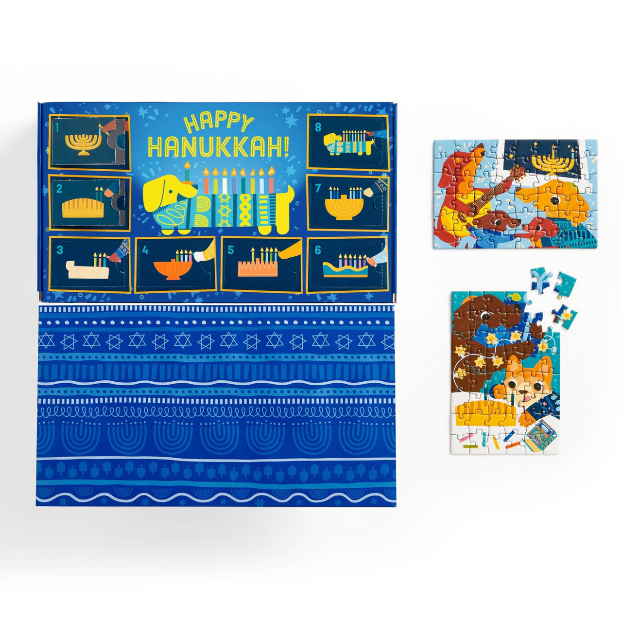Chronicle Books - Happy Hanukkah Countdown Mini Puzzles - Set of 8 - ModernTribe