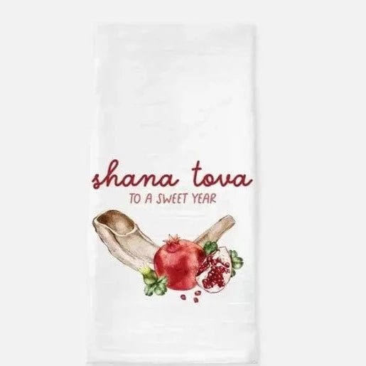 Love Always, Audrey - Shofar & Pomegranate Tea Towel - ModernTribe