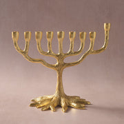 Ten Thousand Villages Menorahs Rooted in Faith Gold Tone Menorah