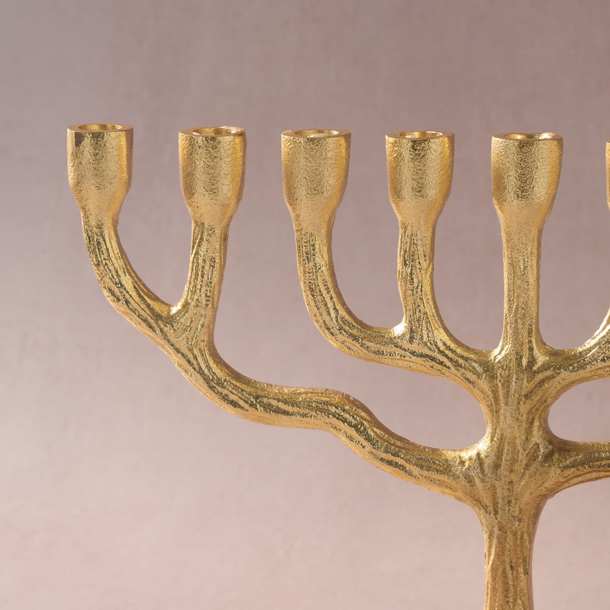 Ten Thousand Villages Menorahs Rooted in Faith Gold Tone Menorah