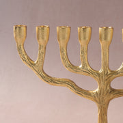 Ten Thousand Villages Menorahs Rooted in Faith Gold Tone Menorah