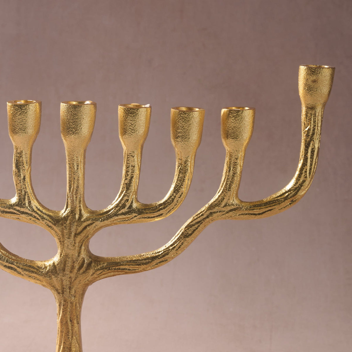 Ten Thousand Villages Menorahs Rooted in Faith Gold Tone Menorah
