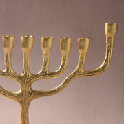 Ten Thousand Villages Menorahs Rooted in Faith Gold Tone Menorah