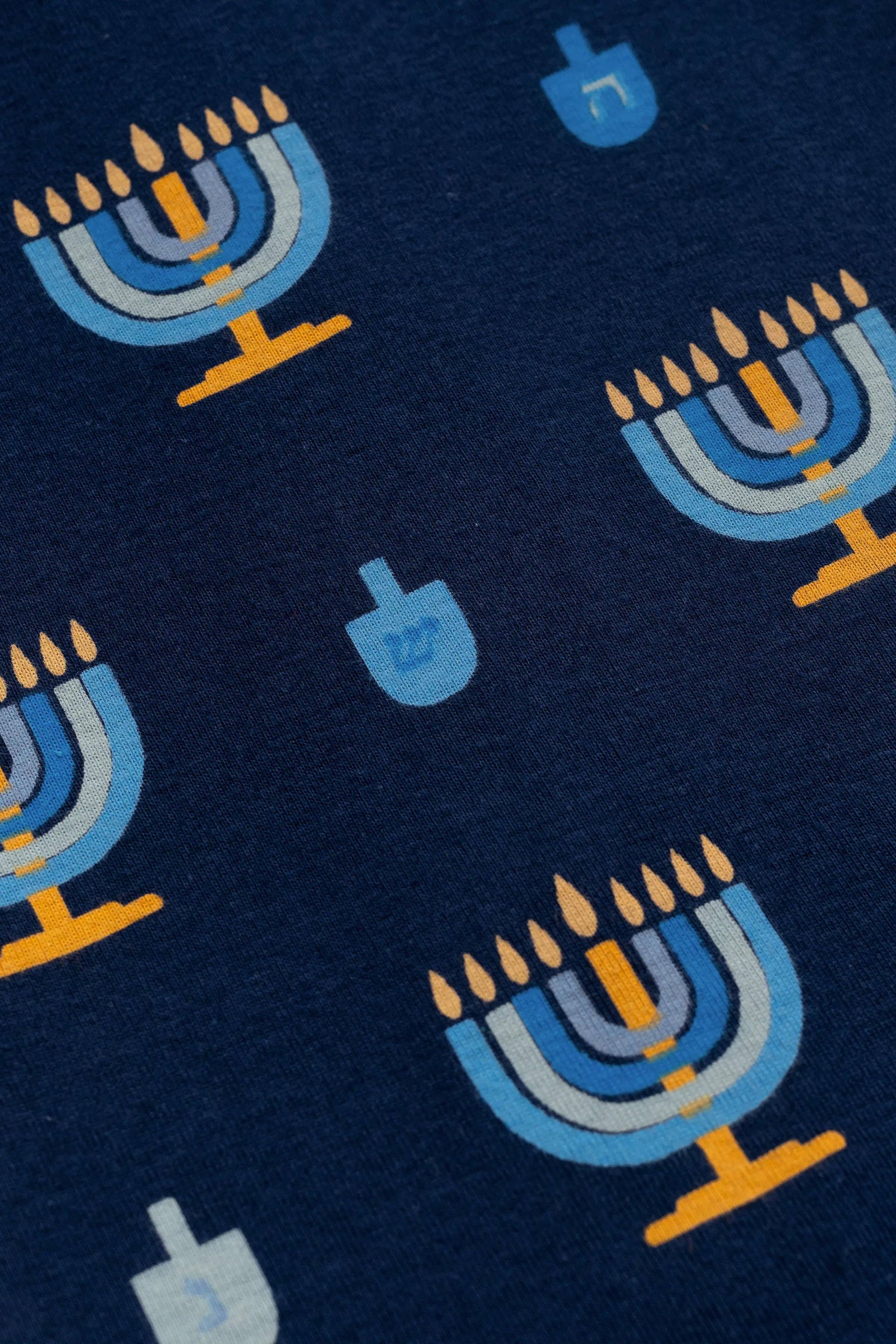 Monica + Andy Baby Menorah and Dreidel Crew Tee (0-24m)