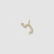 HOTCROWN - One or Two Letter Diamond Hebrew Initial Necklace - 14k Yellow, Rose or White Gold - ModernTribe