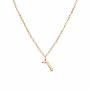 HOTCROWN - Personalized Hebrew Initial Necklace - 14k Yellow, Rose or White Gold - ModernTribe