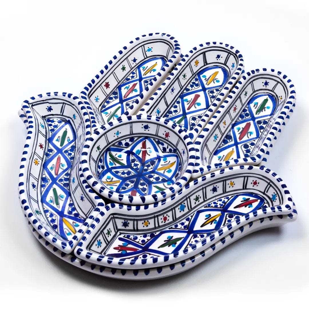 Kamsah - Bohemian Blue Hamsa Dipping and Serving Set - ModernTribe