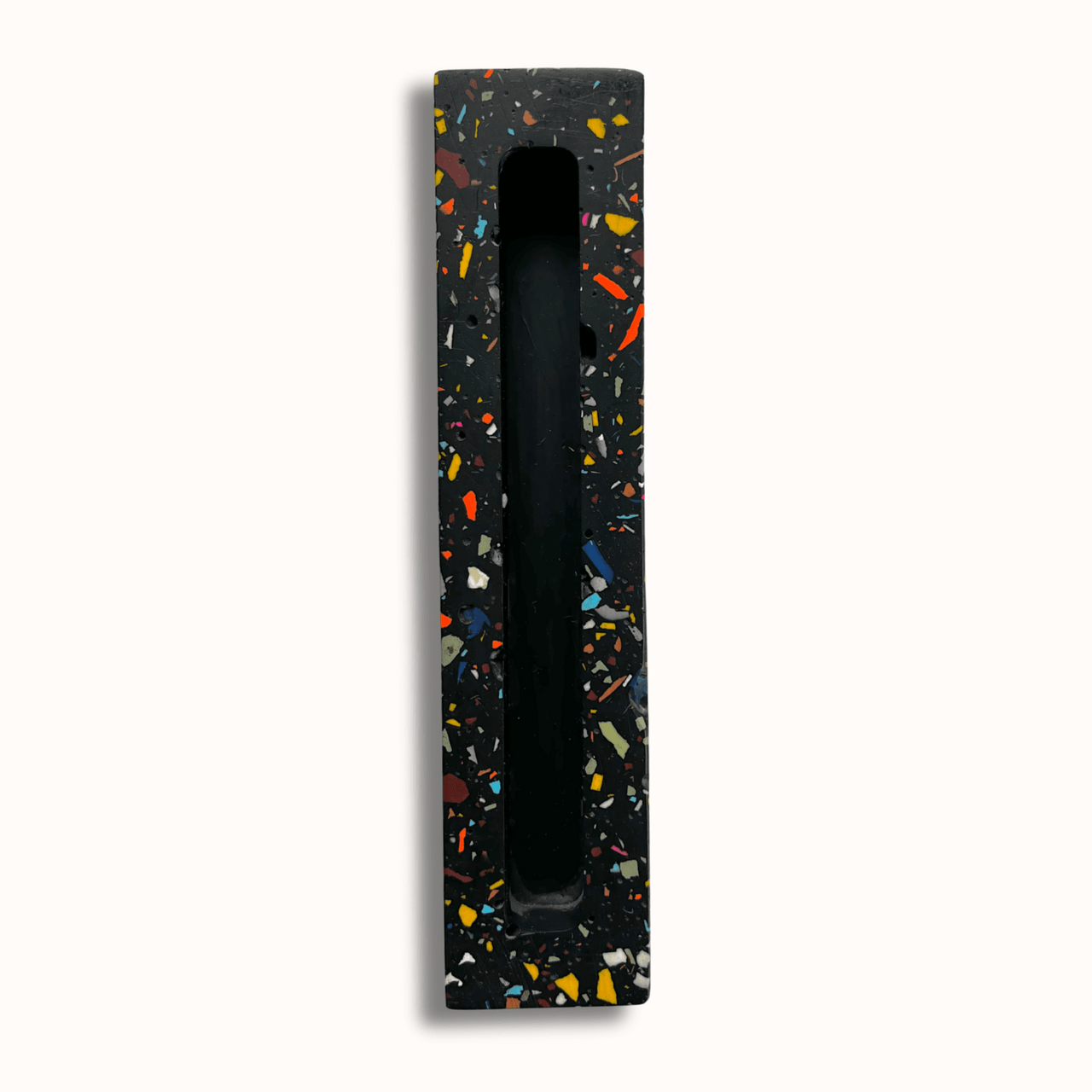 The Materials Design Co. - Midnight Black Rainbow Terrazzo Mezuzah - ModernTribe