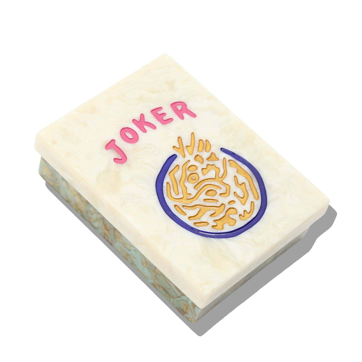 Solar Eclipse Decorations Hand-painted Joker Mahjong Heirloom Box