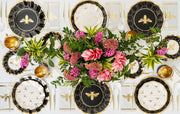 Sophistiplate Dining Plates Honeybee Wavy Paper Appetizer and Dessert Bowls - Set of 8