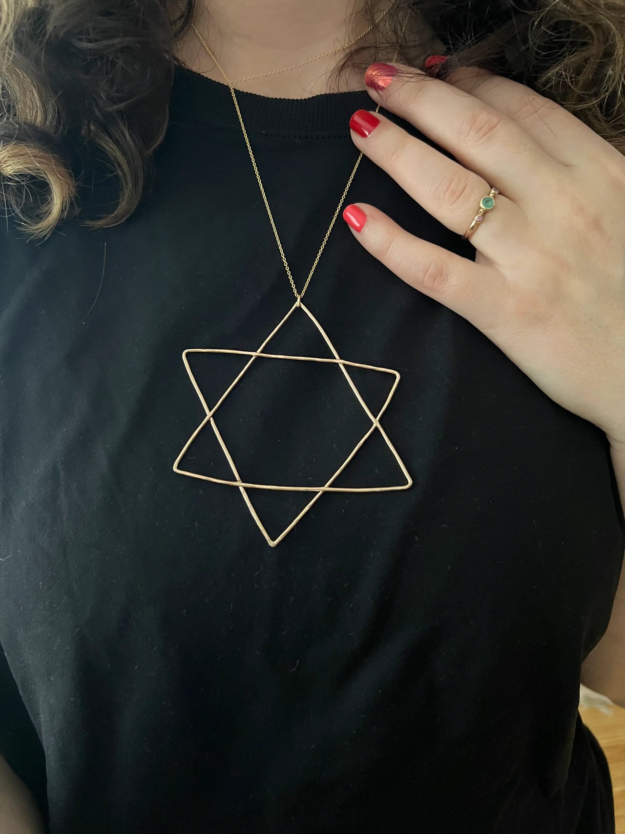 Rachel Pfeffer - Gold - Filled Handmade Organic Star of David - Small or Large - ModernTribe