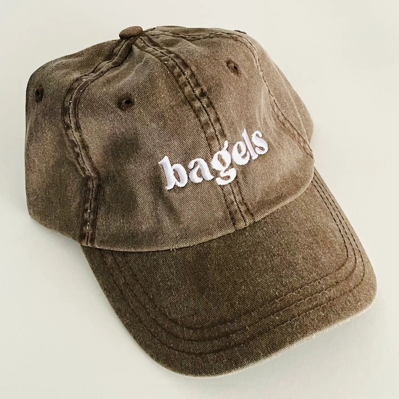 The Silver Spider - Unisex Bagels Baseball Cap - Brown - ModernTribe