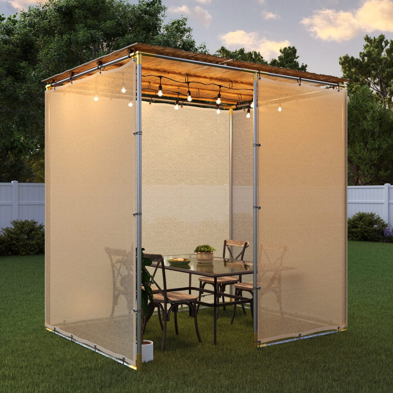 The Sukkah Project - Tubular Sukkah Kit by The Sukkah Project - Choice of Material and Size - ModernTribe