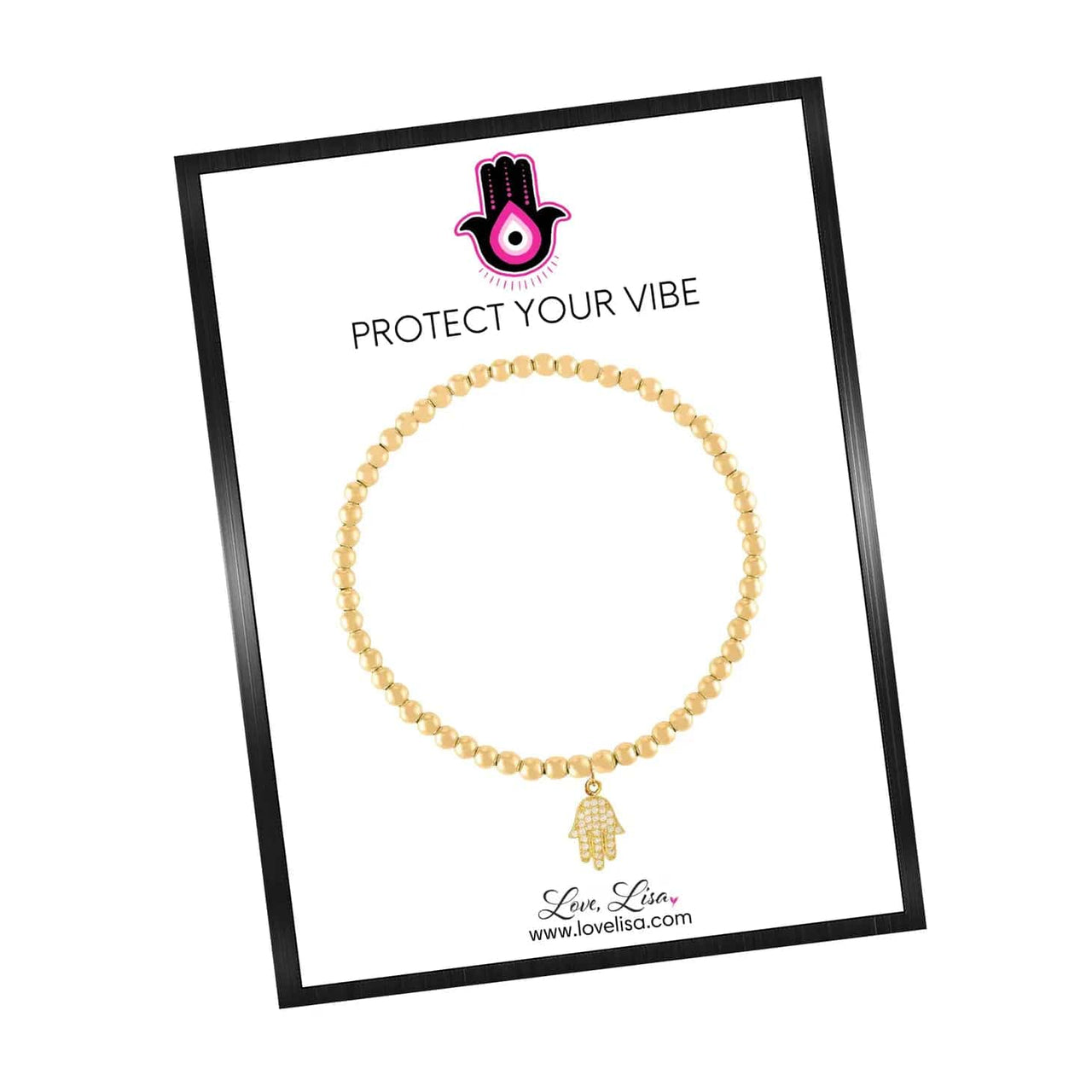 Love, Lisa - Sami Tiny Little Hamsa Bracelet - Gold - ModernTribe