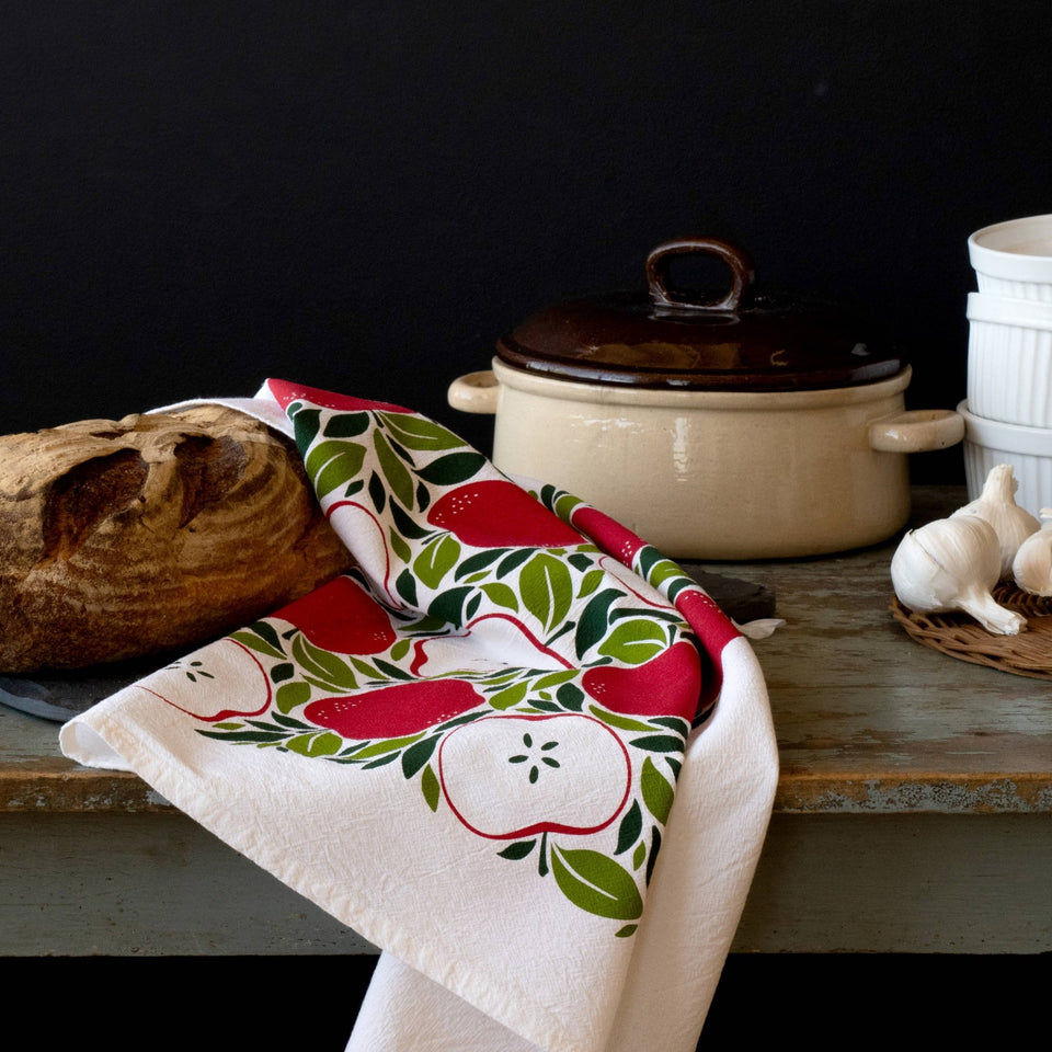 Hazelmade - Apples Cotton Flour Sack Tea Towel - ModernTribe