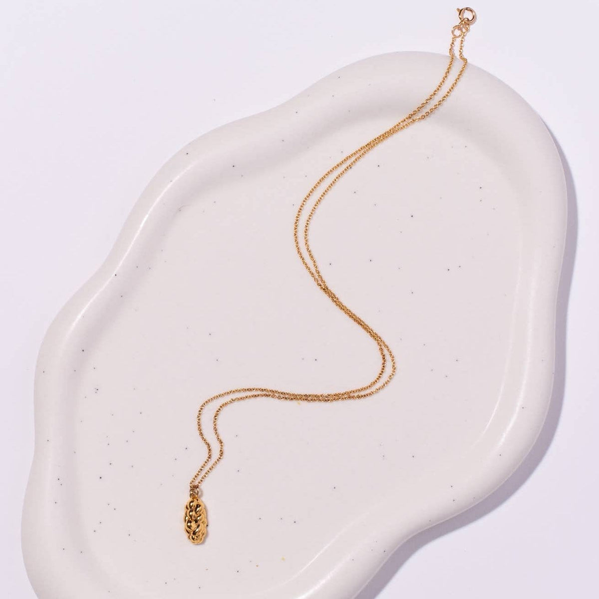 Banana Menorah - Challah Charm Necklace - Gold Vermeil - ModernTribe