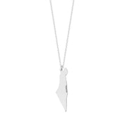 Miriam Merenfeld Jewelry Necklaces Sterling Silver / 16" Eretz Israel Pendant Necklace - (Sterling Silver or Gold-Plated)