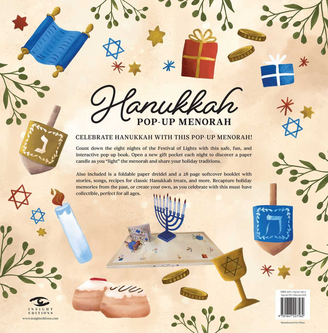 Insight Editions - Hanukkah Pop - Up Menorah Book: An 8 - Day Celebration of the Festival of Lights - ModernTribe