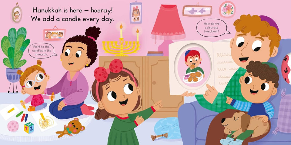 Macmillan Publishers - Busy Hanukkah: A Push, Pull and Slide Board Book - ModernTribe