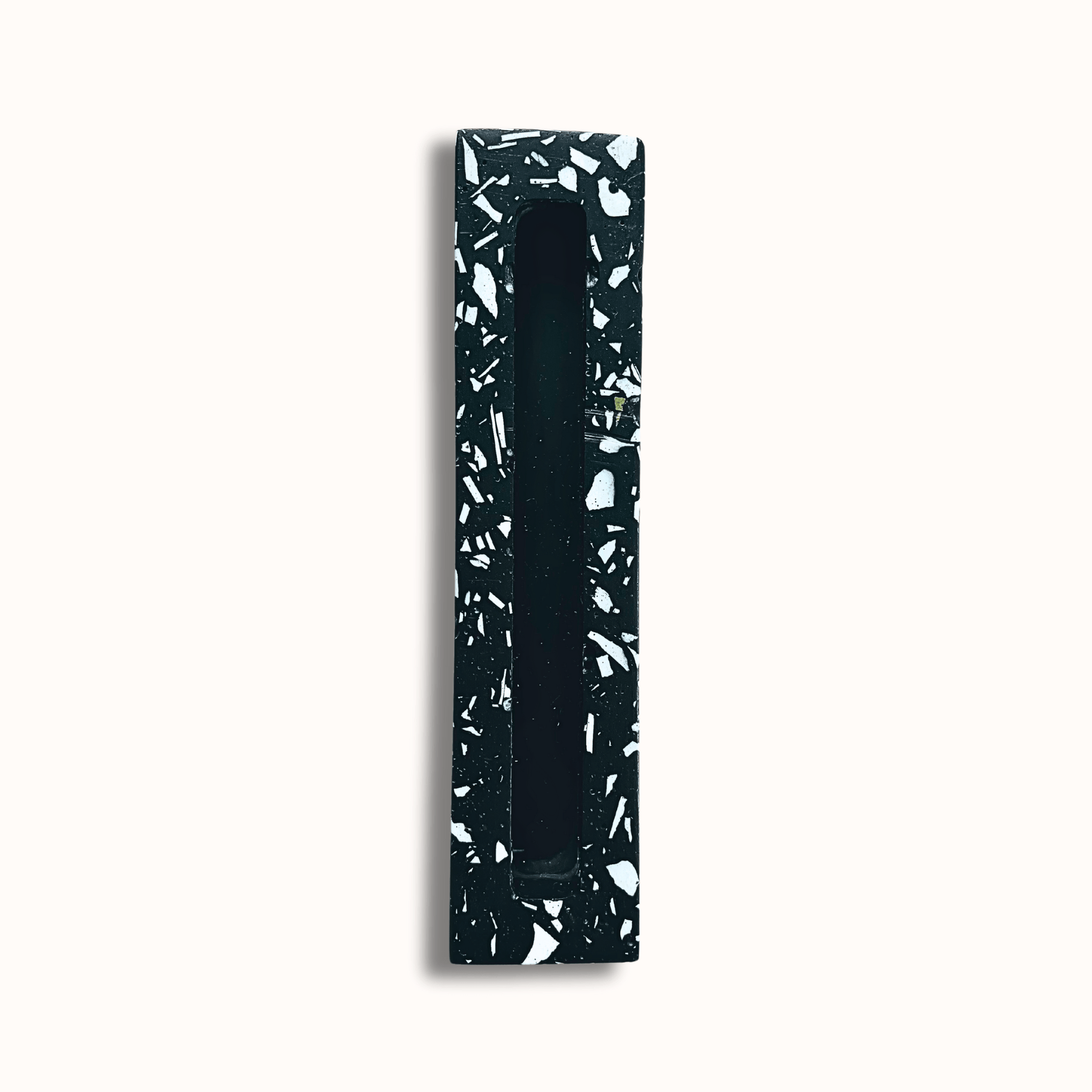 The Materials Design Co. Mezuzahs Starry Night Black and White Terrazzo Mezuzah