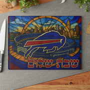 The Rabbi's Wife - Football Stained Glass Style Challah Board - (Choice of Team) - ModernTribe