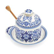 Spode Honey Dishes Spode Judaica Honey Pot with Drizzler